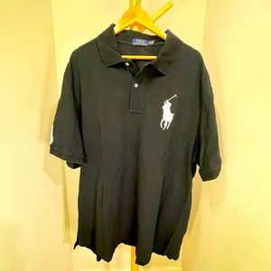 POLO RALPH LAUREN - Black Polo Shirt, Mens 3XL